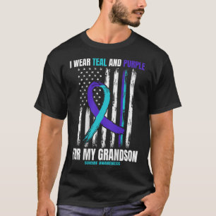 Camiseta Em Memória do Meu Neto Bandeira de Conscientização