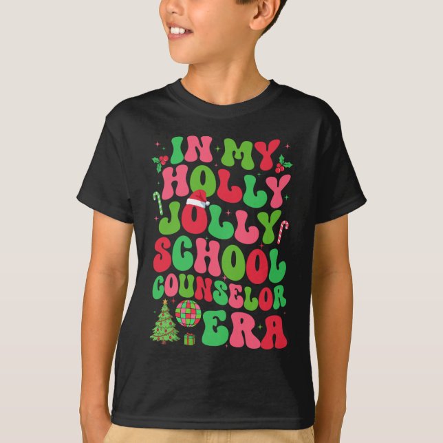 Camiseta Em Meu Cristo Holly Xmas Jolly School Consultor Er (Frente)