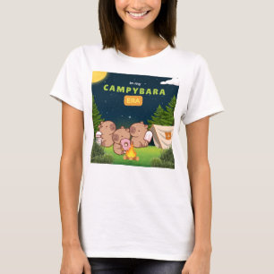 Camiseta Em Minha Campybara Era Capybara Camping T-Shirt