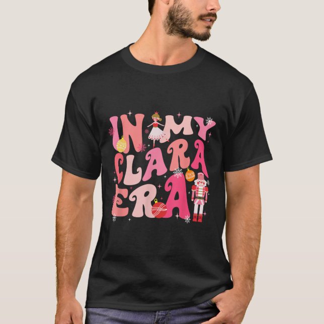 Camiseta Em Minha Clara Era Noz-Cracker Xmas Pijama de Nata (Frente)
