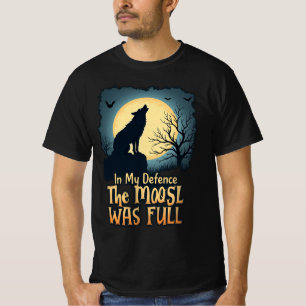 Camiseta Em Minha Defesa, A Lua Era Cheio De Homens De Hall