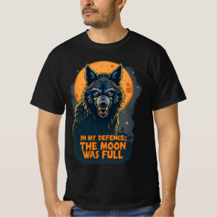 Camiseta Em Minha Defesa, A Lua Era Cheio De Homens De Hall