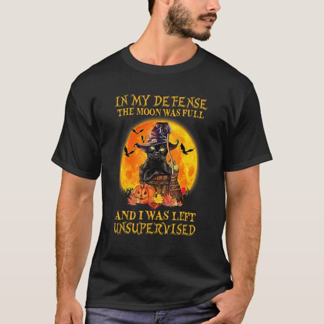 Camiseta Em Minha Defesa, A Lua Era Cheio E Eu Fui Deixado  (Frente)