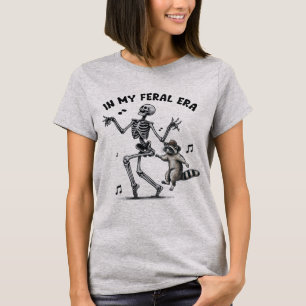 Camiseta Em Minha Era Feral Guaxinim Divertido Guaxinim