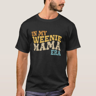 Camiseta Em Minha Mãe de Weenie Era Dachshund Design Long S
