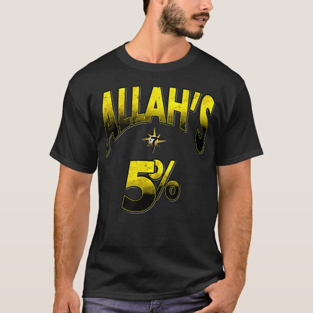 Camiseta Em Nome De Allah 5 7 Meia Lua Estrela (Frente)