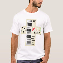 Camiseta Em nome de Jesus, eu toco