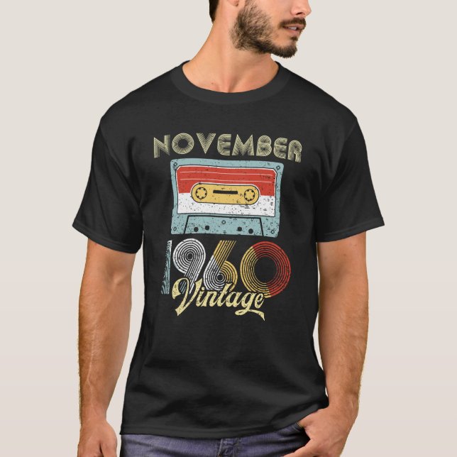 Camiseta Em novembro de 1960 cassete de banda magnética do (Frente)