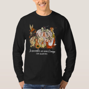 Camiseta Em Novembro Usamos Laranja Beija-flor Conscientiza