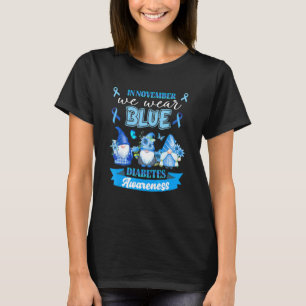 Camiseta Em Novembro Usamos o Gnome Azul Conscientização so