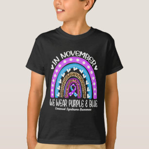 Camiseta Em Novembro Usamos Roxo E Azul Emanuel Síndro