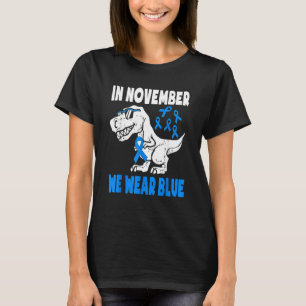 Camiseta Em novembro, Vestimos a consciência da diabetes az