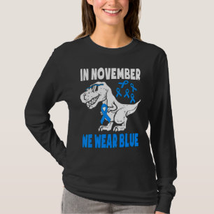 Camiseta Em novembro, Vestimos a consciência da diabetes az