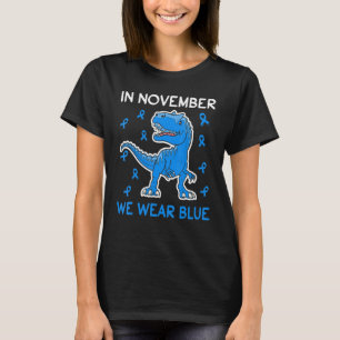 Camiseta Em novembro, Vestimos a consciência da diabetes az