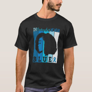 Camiseta Em novembro Vestimos a consciência da diabetes azu