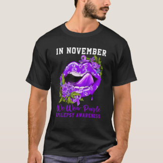 Camiseta Em novembro, Vestimos a Consciência da Epilepsia R