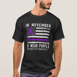Camiseta Em novembro, Vestimos a Consciência da Pré-maturid