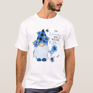 Camiseta Em novembro, Vestimos a consciência dos gnomos az