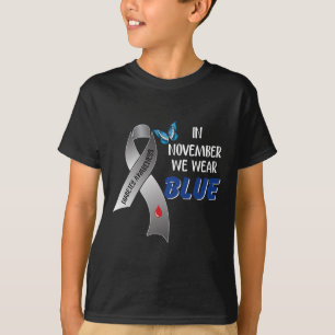 Camiseta Em novembro, Vestimos a Faixa de Sensibilização pa