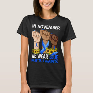 Camiseta Em novembro, Vestimos a mão de consciência sobre a