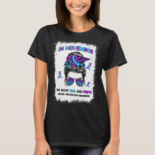 Camiseta Em novembro Vestimos a Prevenção do Suicídio de Ro