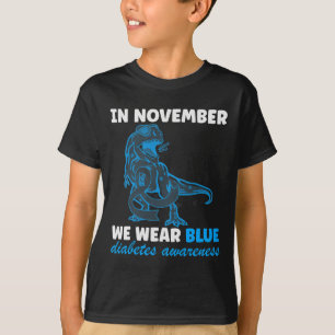 Camiseta Em novembro Vestimos Blue T-rex