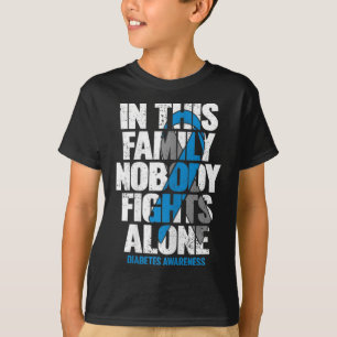 Camiseta Em novembro Vestimos Diabetes Diabéticos T1d T2d A