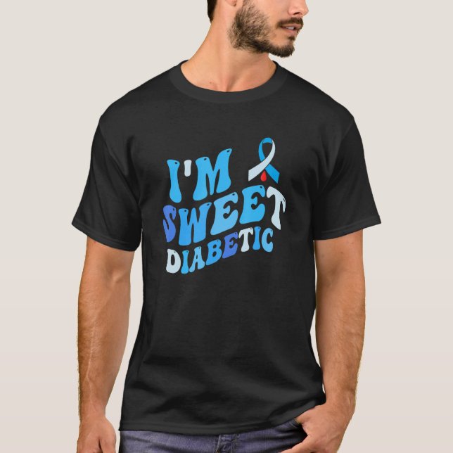 Camiseta Em novembro Vestimos Diabetes T1d T2d Diabetes Azu (Frente)