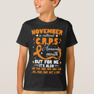 Camiseta Em Novembro Vestimos Laranja Fita Sensibilização M