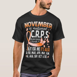 Camiseta Em Novembro Vestimos Laranja Fita Sensibilização M