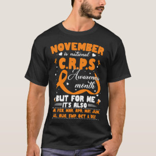 Camiseta Em Novembro Vestimos Laranja Fita Sensibilização M