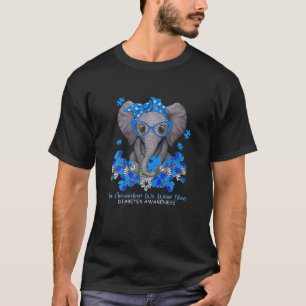 Camiseta Em novembro, Vestimos o Awarene do Elefante Azul