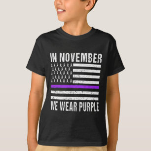 Camiseta Em novembro, Vestimos o conhecimento do Câncer de