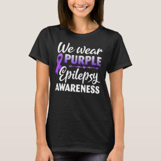 Camiseta Em novembro Vestimos Purple Epilepsy Awarness Purp