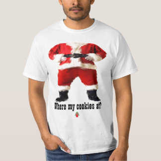 Camiseta Em "onde meus biscoitos?" T do Natal