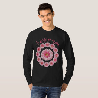Camiseta Em Outubro Usamos Flor de Laço Rosa