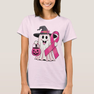 Camiseta Em Outubro Usamos Rosa, Abóboras E Borboletas