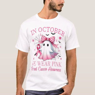 Camiseta Em Outubro Usamos Rosa Conscientização do Câncer d