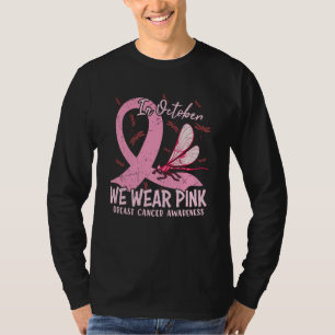 Camiseta Em Outubro Usamos Rosa Conscientização do Câncer d