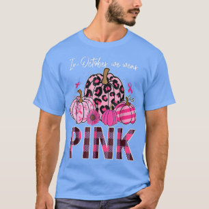 Camiseta Em outubro, Vestimos a Boca-Cola Rosa-Fita-Leopard