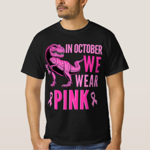Camiseta Em outubro, Vestimos a consciência cor-de-rosa do