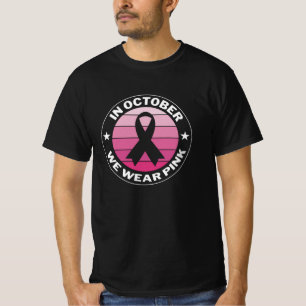 Camiseta Em outubro, Vestimos a consciência cor-de-rosa do 