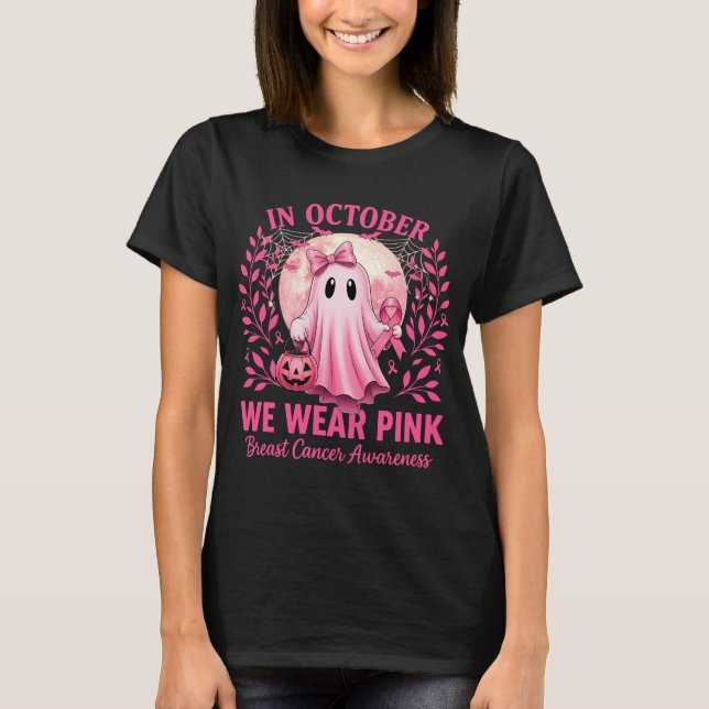 Camiseta em outubro Vestimos a consciência cor-de-rosa dos  (Frente)