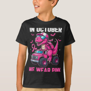 Camiseta Em outubro, Vestimos A Sensibilização Do Cancer Da