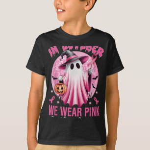 Camiseta Em outubro, Vestimos A Sensibilização Do Cancer De