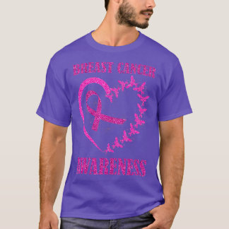 Camiseta Em outubro, Vestimos a Sensibilização do Cancer ro