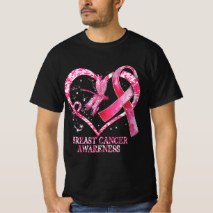 Camiseta Em outubro, Vestimos a Sensibilização do Cancer ro