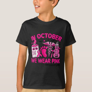 Camiseta Em outubro Vestimos A Vida Diária Do Cancer De Mam