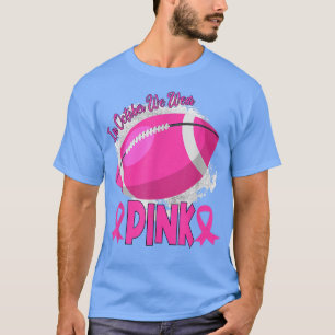 Camiseta Em outubro, Vestimos Awa, Cancer de futebol rosa