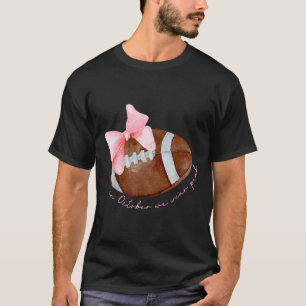 Camiseta Em outubro, Vestimos Awa, Cancer de futebol rosa